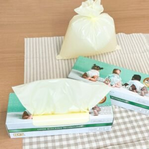BOS Odor-Sealing Disposable Diaper Trash Bags - Scent-Free (200 XS, Cream Yellow) - Image 3