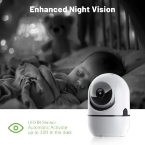 2K Indoor Security Camera - 5G & 2.4G WiFi, 360° Night Vision, 2-Way Audio - Image 6