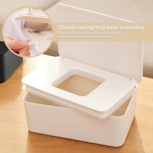 BEAUGIREW Baby Wet Wipes Dispenser Box - 2 Pack, Keeps Wipes Fresh - Image 4