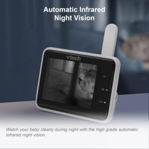 VTech RM2751 Baby Monitor: 1080p WiFi Video, 2.8" Display, Night Light - Image 11