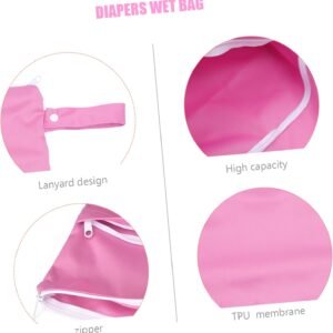 TOYANDONA 3-Pack Wet Dry Bag - Reusable Diaper & Storage Organizer - Image 4