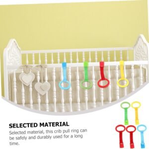 YARNOW 5pcs Easy Grip Standing Pull Rings for Newborn Crib Assist - Image 7