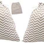 Totority 2pcs Nursery Diaper Bag Cloth Storage Pouch for Wet Dry Diapers Portable Organizer for Essentials
