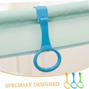 PERSELOSO 6pcs Pull Rings for Arm Strength Training & Baby Walking Aid - Green - Image 3