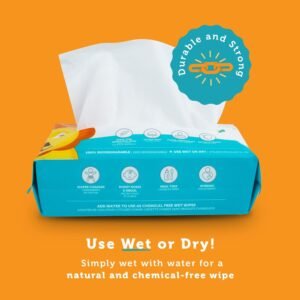 Ultra-Soft Whoopsie Wipes | Pure Cotton Dry Baby Wipes - 600 Count Pack - Image 2