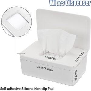 NOVWANG Large Capacity Baby Wipes Dispenser Case with Lid & Non-Slip Pad - Image 2