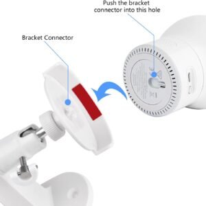 Adjustable Baby Monitor Wall Mount for Eufy Spaceview - Easy, No-Drill Setup - Image 6