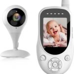 Video Baby Monitor with Camera, 2.4GHz Wireless Transmission, Baby Monitor No WiFi with Display - 960ft Range, Night Vision, 2-Way Talk, Lullabies, Temp Sensor - 6-Piece Set