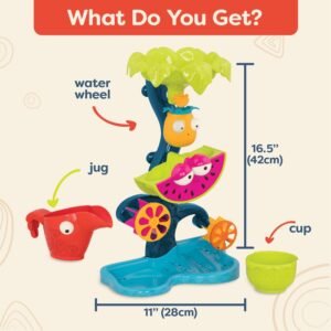 B. toys Tropical Waterfall Wheel – Fun Sand & Water Play for Toddlers - Image 7