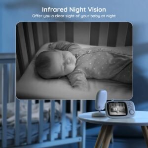 Video Baby Monitor with 3.2" Screen, Night Vision & Temperature Monitor - Image 4