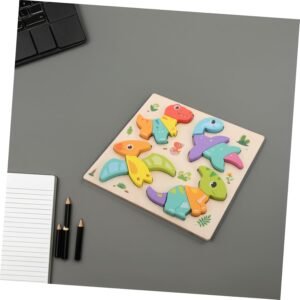 Wooden Animal Puzzle - Montessori Shape Matching Game for Kids - Image 7