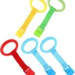 BESPORTBLE 5pcs Standing Pull Rings Lightweight Hanging Rings for Learn Standing Travel Safe Design with Smooth