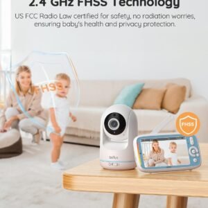 360° Baby Monitor with 3X Zoom & Rotatable Camera - VOX, No Wi-Fi, IPS 720p - Image 6