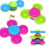 Silicone Suction Cup Spinner Bath Toys for 1 Year Old