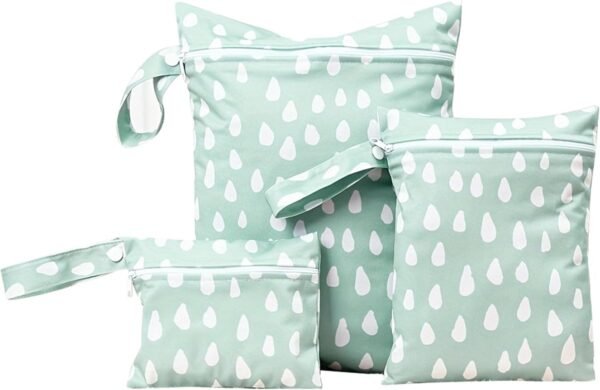 Happy Cherry 3 Pack Wet Dry Bags, Washable Bag for Travel Storage, Waterproof Reusable with Zippered Beach Pool