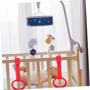 HEALSOPTHY 6pcs Red Pull Up Rings – Playpen Safety Tool for Kids' Motor Skills - Image 6