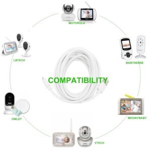 13ft Micro USB Charger Cable for Baby Monitors - Compatible with LBTech, Owlet, Infant Optics, eufy & More - Image 3