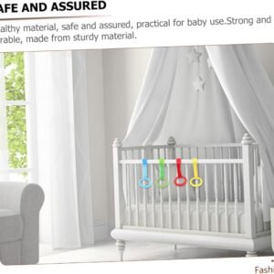 MERRYHAPY 5-Pack Cot Pull Rings | Easy Grasp Crib Hanging Support - Image 9