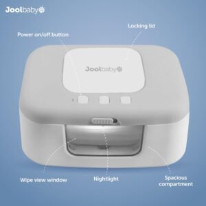 TinyBums Baby Wipe Warmer & Dispenser with LED Light - Jool Baby (Grey) - Image 3