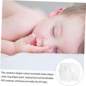 5-Pack Reusable Waterproof Cloth Diapers for Newborns - Breathable Liners - Image 4
