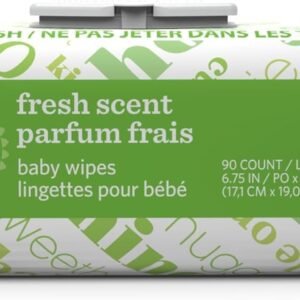 Amazon Elements Baby Wipes, Fresh Scent, 810 Count (9 Packs of 90) - Image 2