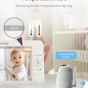 7" HD Split-Screen Baby Monitor with 2 Cameras & 2-Way Audio, Non-WiFi - Image 9