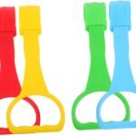 OFFIGAM 4 Pcs Playpen Pull Up Rings for Easy Installation Walking Assistant Enhance Upper Body Strength Safe
