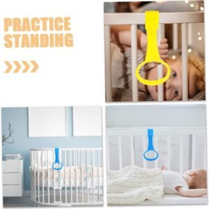 CVUTOVO 2-Pack Ergonomic Pull Up Rings for Safe Indoor Playpen Assistance - Image 3