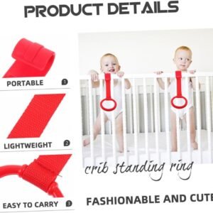 GALPADA 6pcs Pull Ring Set for Cribs, Playpens & Strollers - Early Development - Image 8