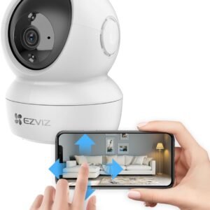 EZVIZ Security Indoor Camera Pan/Tilt 1080P, Smart IR Night Vision, Motion Detection, Auto Tracking, Baby/Pet Monitor, 2-Way Talk, Works with Alexa and Google(H6c 2MP)