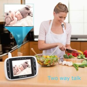 HelloBaby Baby Monitor: 3.2" LCD, Pan-Tilt-Zoom, Night Vision & Audio - Image 7