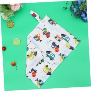 SECFOU Lightweight Diaper Bag Organizer with Car Pattern - Wet & Dry Pouch - Image 6