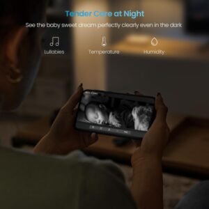 ieGeek 4.3'' Baby Monitor - Wireless, Auto Tracking, No WiFi, FHD Night Vision - Image 5