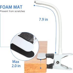 iTODOS Flexible Baby Monitor Mount for Nanit Pro & Flex Stand – 8" Arm - Image 7