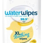 WaterWipes Plastic-Free XL Bathing, Toddler & Baby Wipes, 99.9% Water Based Wipes, Unscented & Hypoallergenic for Sensitive Skin, 16 Count (1 pack), Packaging May Vary