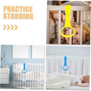Beaupretty 2pcs Ergonomic Pull Up Rings for Indoor Playpen Support - Image 7