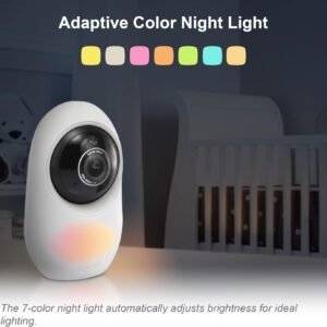 VTech RM2751 Baby Monitor: 1080p WiFi Video, 2.8" Display, Night Light - Image 10