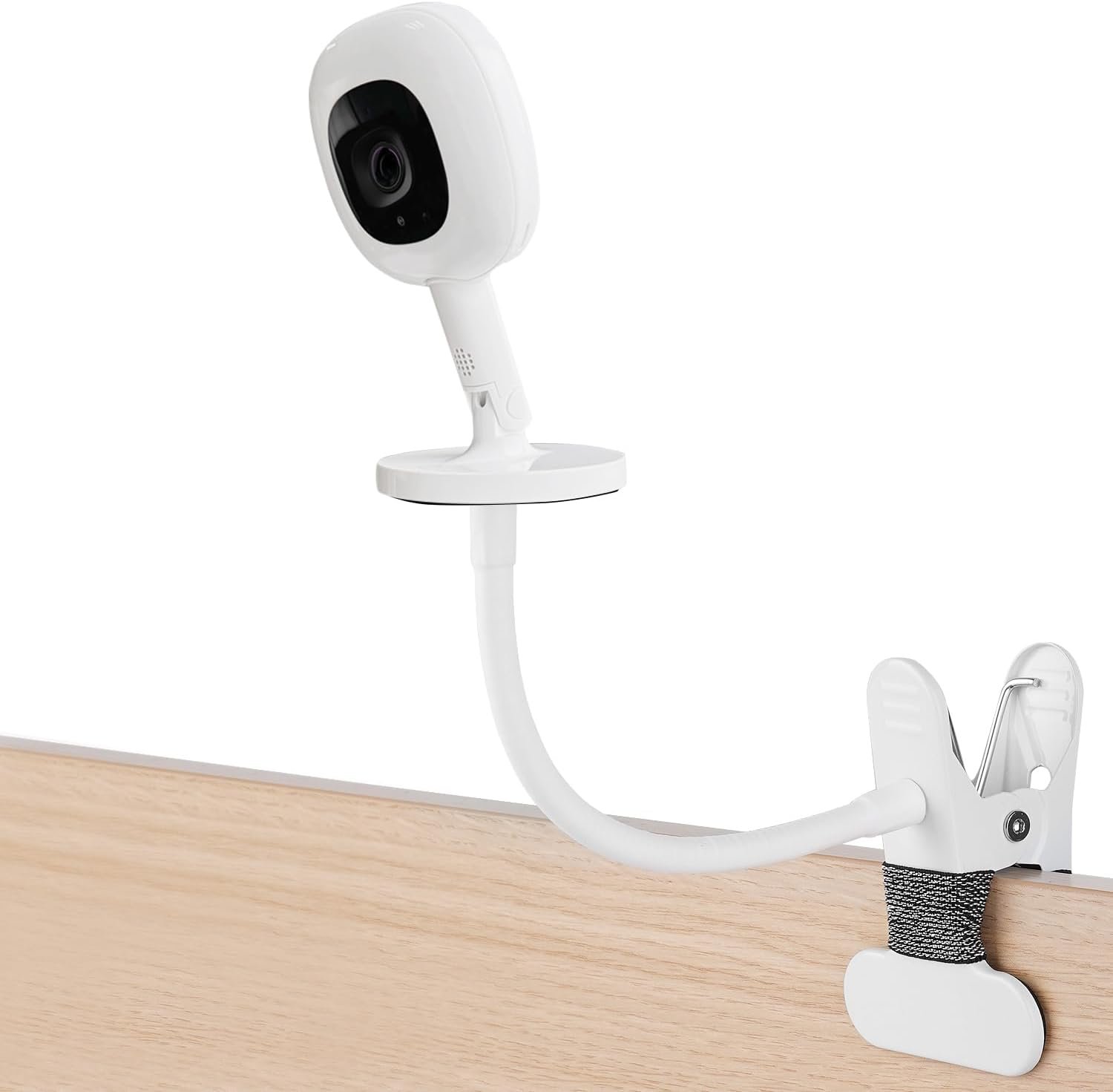iTODOS Baby Monitor Mount Compatible with Nanit Pro Smart Baby Monitor & Flex Stand Baby Monitor, 8inches Flexible Arm Monitor Mount,Attach Your Baby Cam Wherever You Like