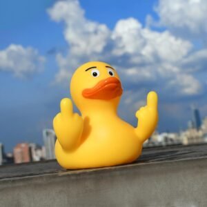 Funny 3" Middle Finger Rubber Duck - Cool Dashboard Car Accessory - Image 3