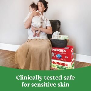 Huggies Natural Care Sensitive Baby Wipes, Unscented & Hypoallergenic, 960 Count - Image 9