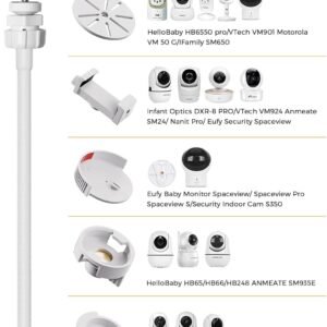 Adjustable Baby Monitor Floor Stand for Hellobaby, Infant Optics & More - Image 2
