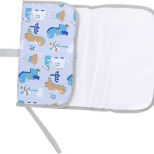 BRIGHTFUFU Portable Folding Diaper Changing Pad Changing Mat for Travel Grey Pattern for Go Parents