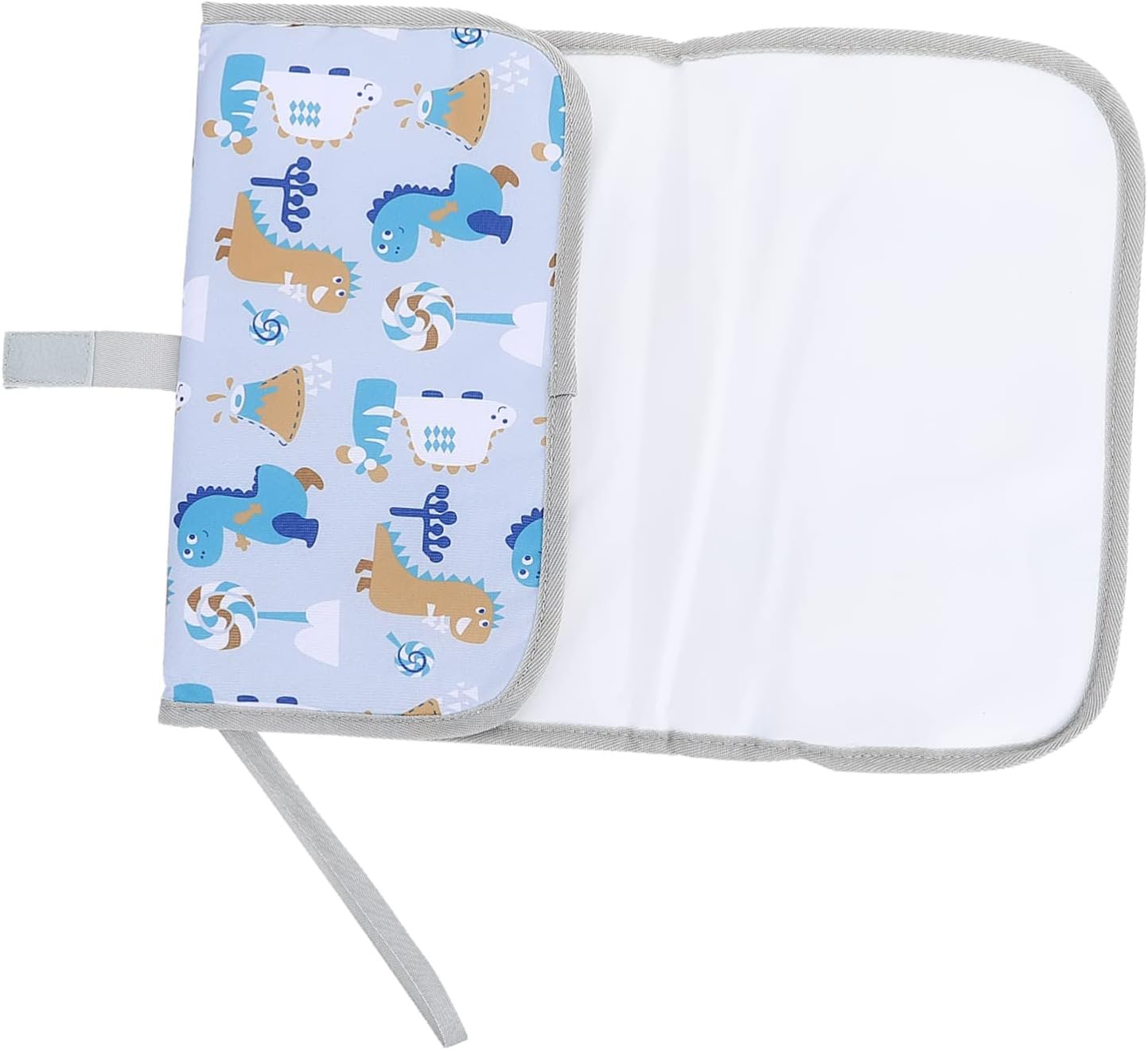 BRIGHTFUFU Portable Folding Diaper Changing Pad Changing Mat for Travel Grey Pattern for Go Parents