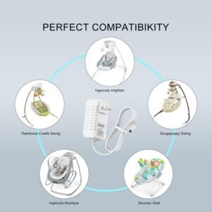 10 ft Snugapuppy Replacement Power Cord for Fisher Price/Ingenuity Swing - Image 5