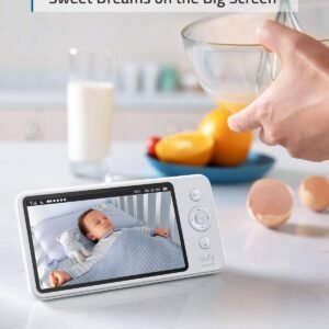 eufy Baby Monitor Spaceview E110 | 720p HD, 5" Display, Night Vision, 2-Way Audio - Image 2
