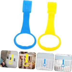 LIOOBO 2-Pack Ergonomic Playpen Pull-Up Rings for Safe Indoor Support - Image 9