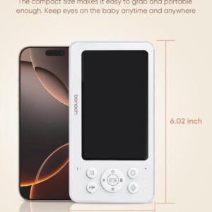 Bonoch 4.3" Baby Monitor - 720p Video, No WiFi, 2-Way Audio, Night Vision - Image 9
