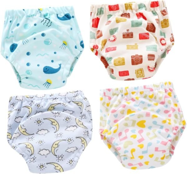 Milisten 4-Pack Washable Diapers
