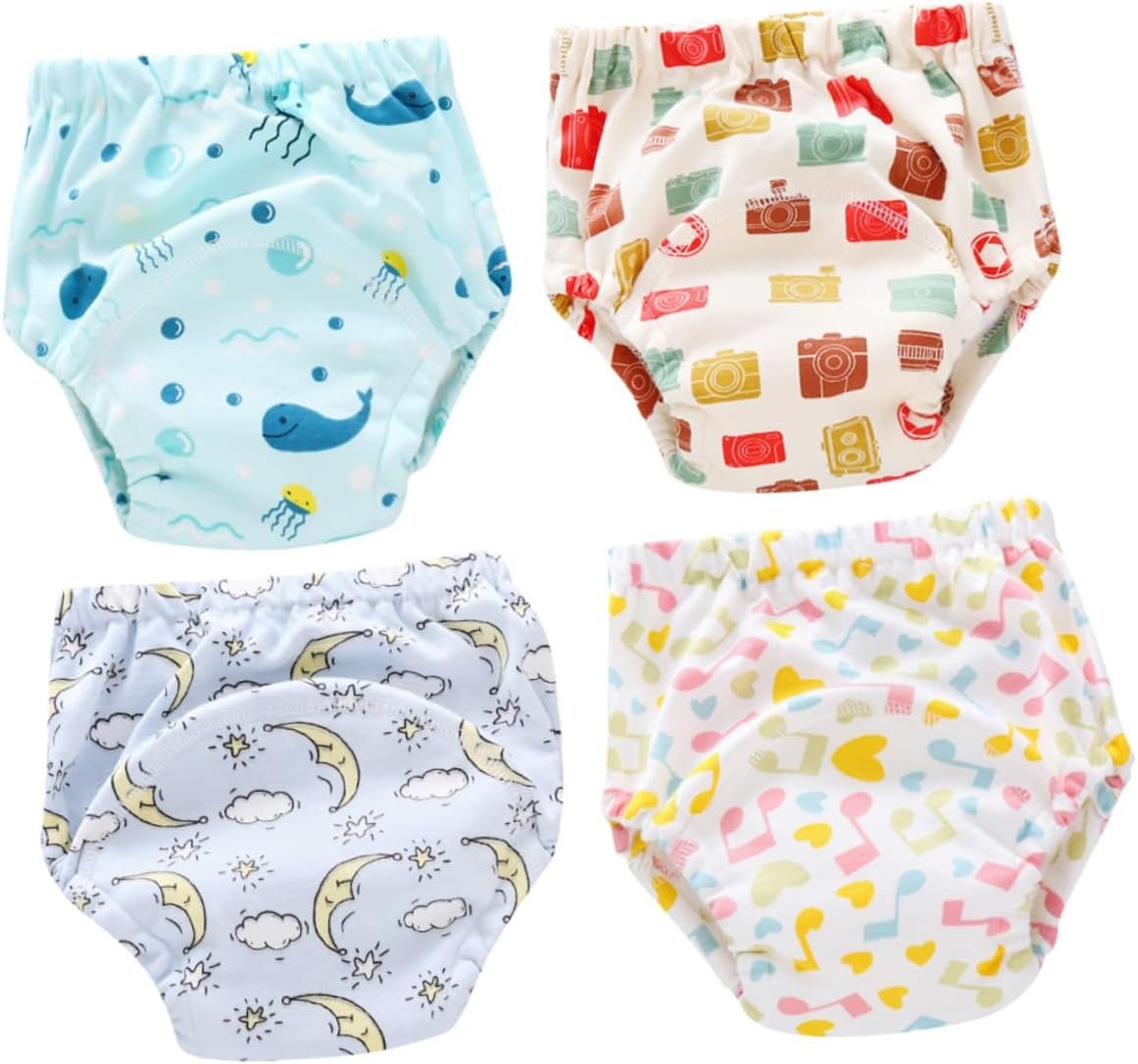 Milisten 4-Pack Washable Diapers