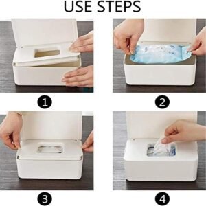 Flushable Wipes Dispenser – Non-Slip Case with Sealing Lid for Home Office - Image 4